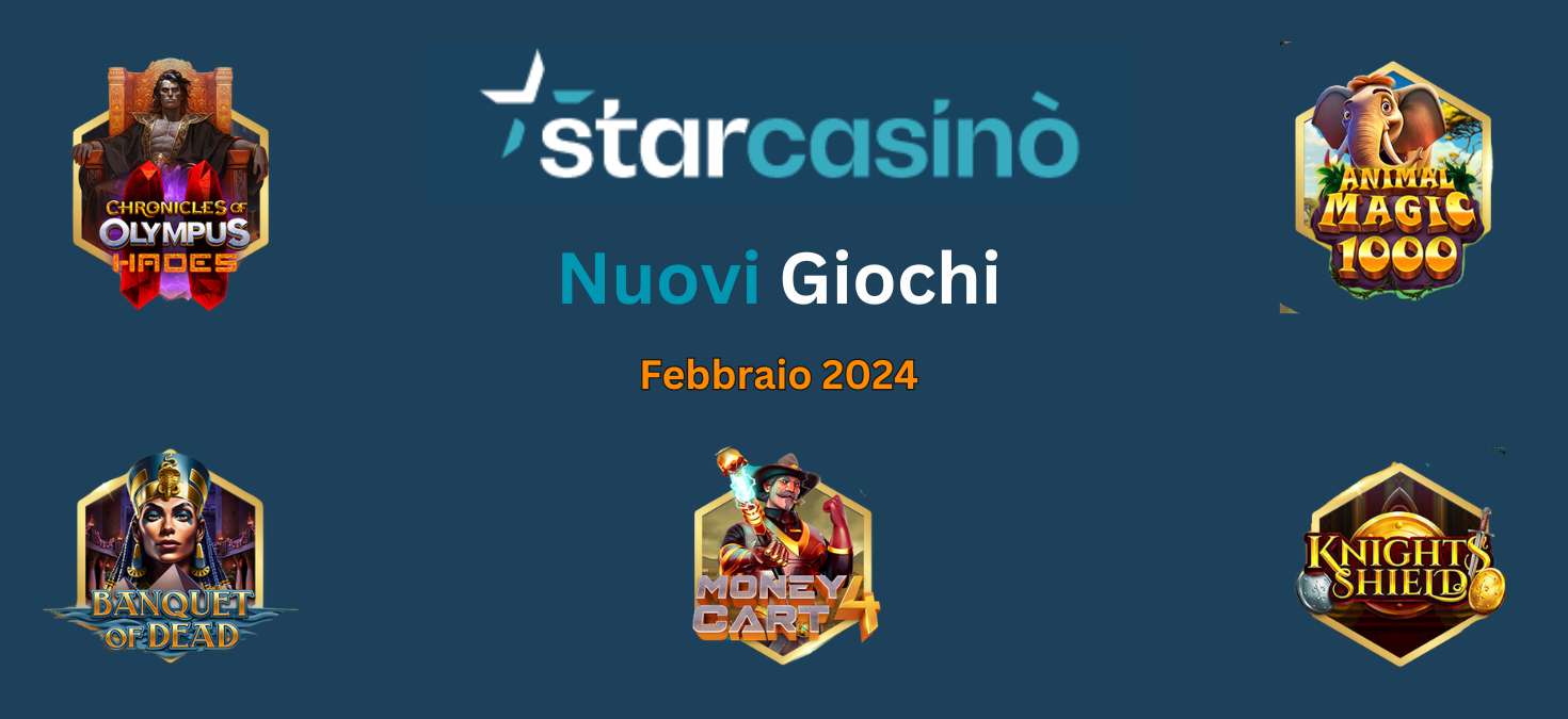StarCasinò Introduce Nuovi Giochi in Italia per Febbraio 2024