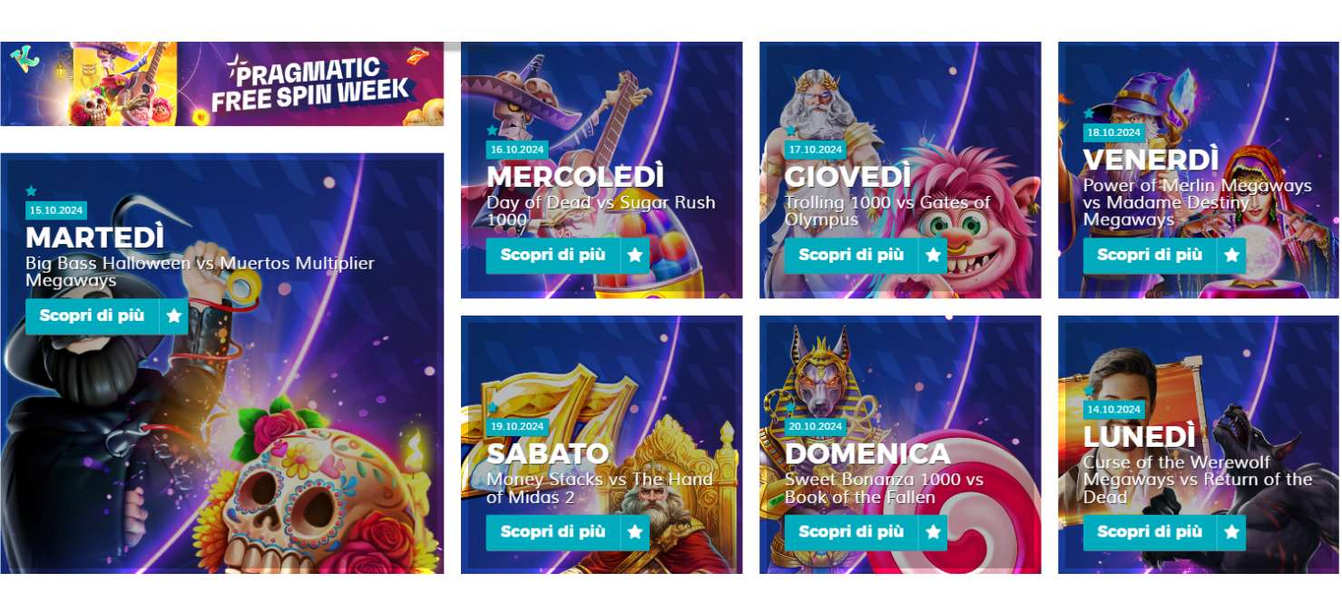 Pragmatic Free Spin Week su StarCasinò: Ogni Giorno Giri Gratis sulle Slot più Famose