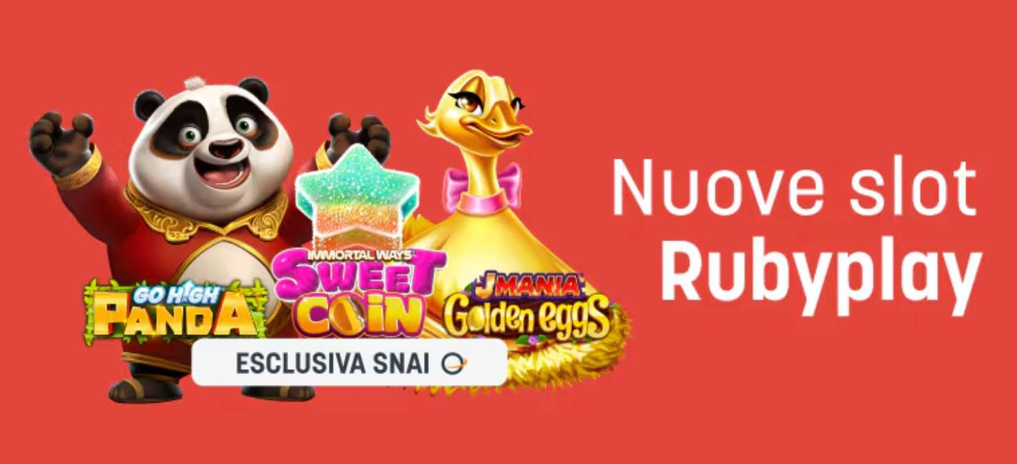 Le Promozioni Settimanali di Snai: Slot RubyPlay e Greentube e Bonus per Te